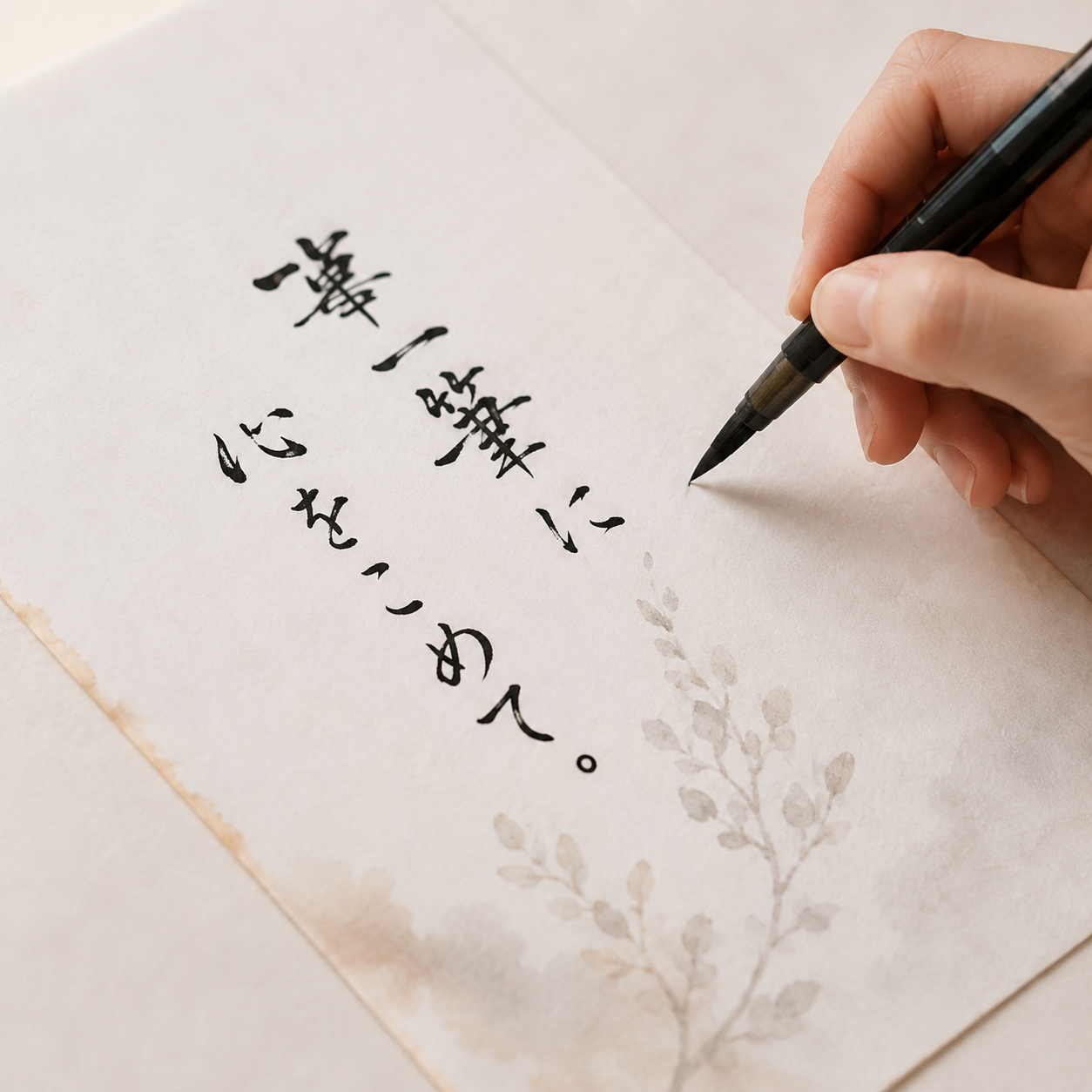 筆と和紙